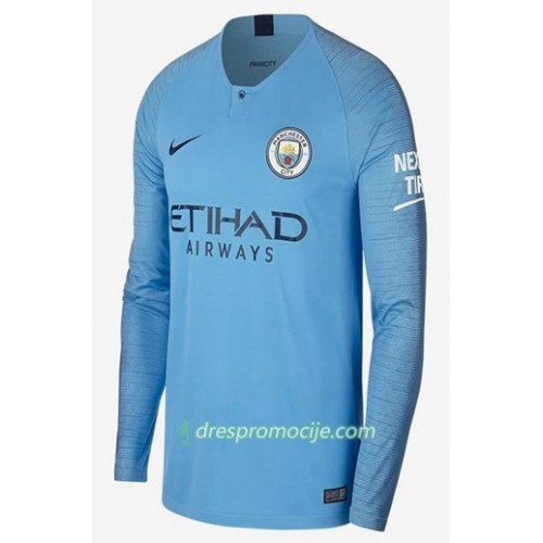 Manchester City Dres Domaći 2018/19 Dugim Rukavima Manchester City Dres Domaći 2018/19 Dugim Rukavima